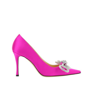 Bunte Kalbshaut-Pumps mit hohem Absatz