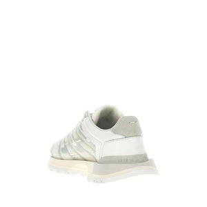 Weiße Stoff-Sneaker