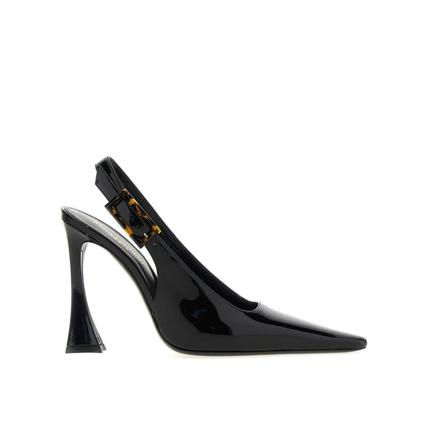 Schwarze High-Heel-Pumps aus Kalbsleder