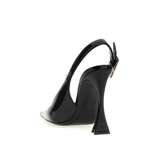 Schwarze High-Heel-Pumps aus Kalbsleder