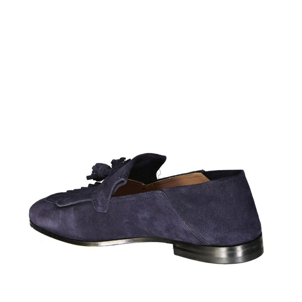 Elegante blaue Loafer aus Kalbsleder