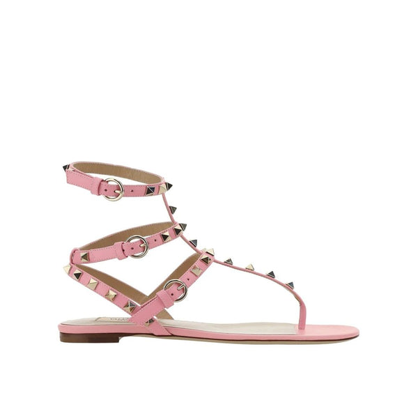 Sandalen mit bunten Kalbshautriemen