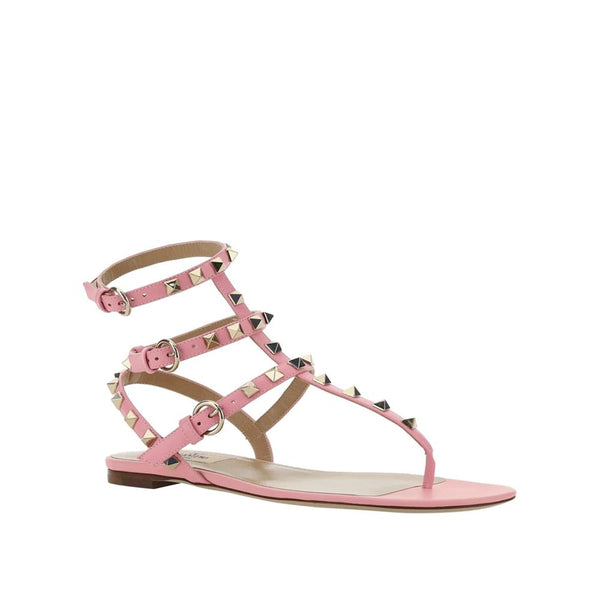 Sandalen mit bunten Kalbshautriemen
