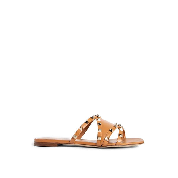 Braune Sandalen mit Kalbshaut-Riemen