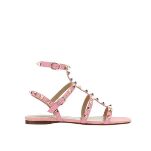 Sandalen mit bunten Kalbslederriemchen