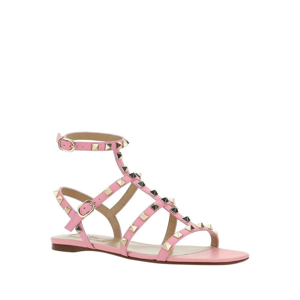 Sandalen mit bunten Kalbslederriemchen