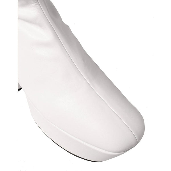 Weiße Polyethylen-Stiefel