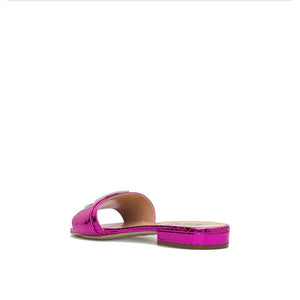 Sandalen aus mehrfarbigem Kalbsleder