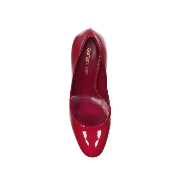 Rote Kalbshaut High Heels Pumps