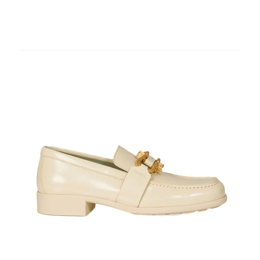 Weiße Loafer aus Kalbsleder