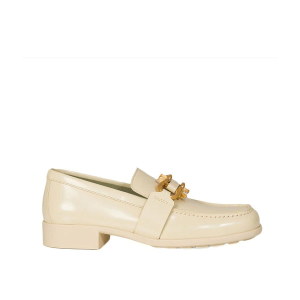 Weiße Loafer aus Kalbsleder