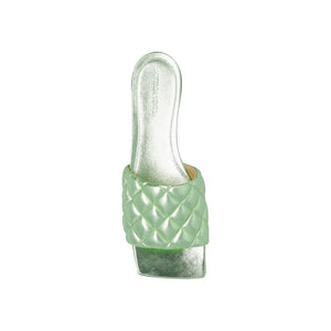 Grüne Sandalen aus Kalbsleder