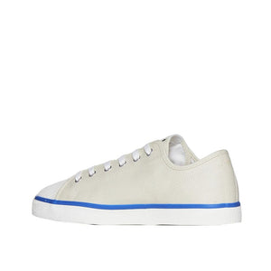 Beige Leinensneaker mit niedrigem Schaft