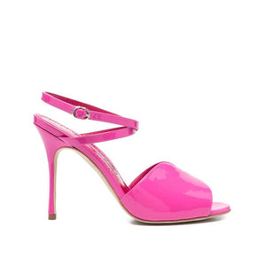 Bunte Kalbshaut-Pumps mit hohem Absatz