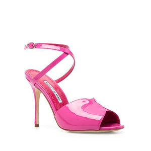 Bunte Kalbshaut-Pumps mit hohem Absatz