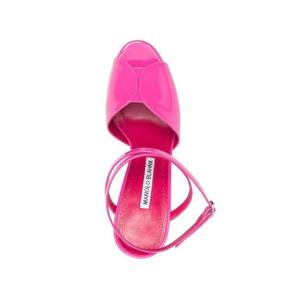 Bunte Kalbshaut-Pumps mit hohem Absatz