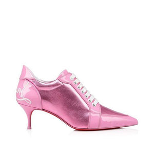 Buntes Kalbshaar-Schnürschuh