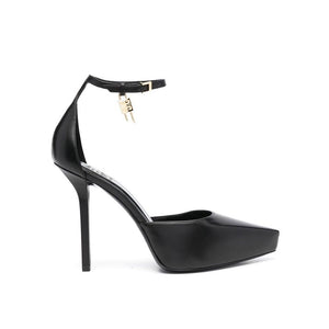 Schwarze High Heels aus Kalbsleder
