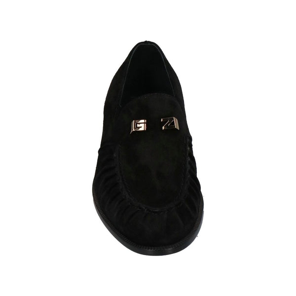 Schwarze Loafer aus Kalbsleder