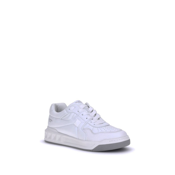 Weiße Kalbshaut Bos Taurus Sneakers mit niedrigem Schaft
