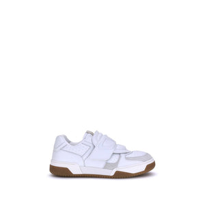 Weiße Kalbshaut Bos Taurus Sportschuhe