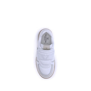 Weiße Kalbshaut Bos Taurus Sportschuhe