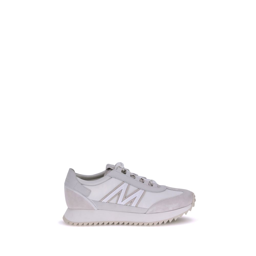 Weiße Polyamid-Sneaker mit niedrigem Schaft