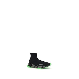 Schwarze Polyester-Sportschuhe