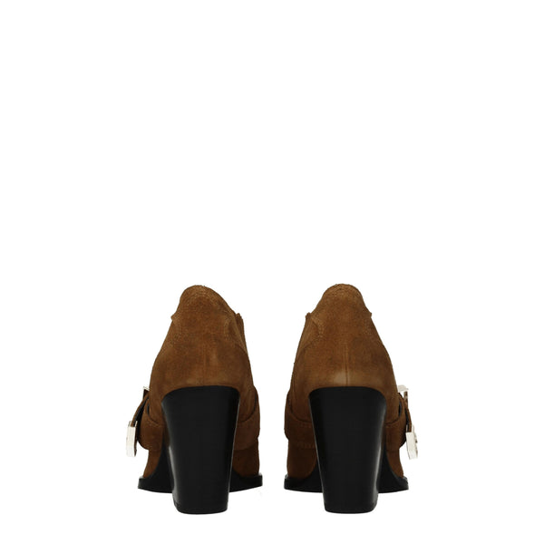 Braune Lederstiefeletten