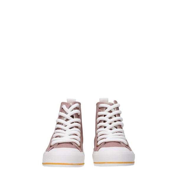 Rosa High-Top Sneaker aus Stoff