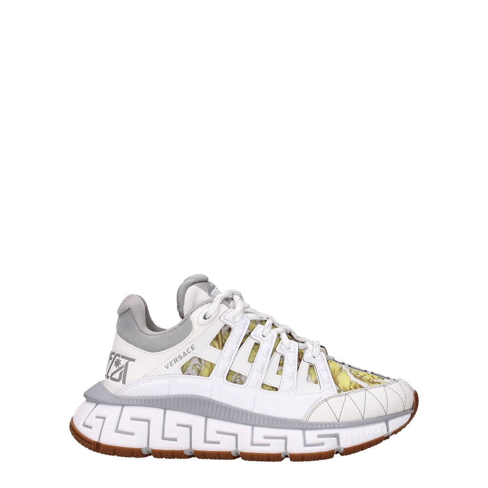 Weißes Leder Sportliche Turnschuhe