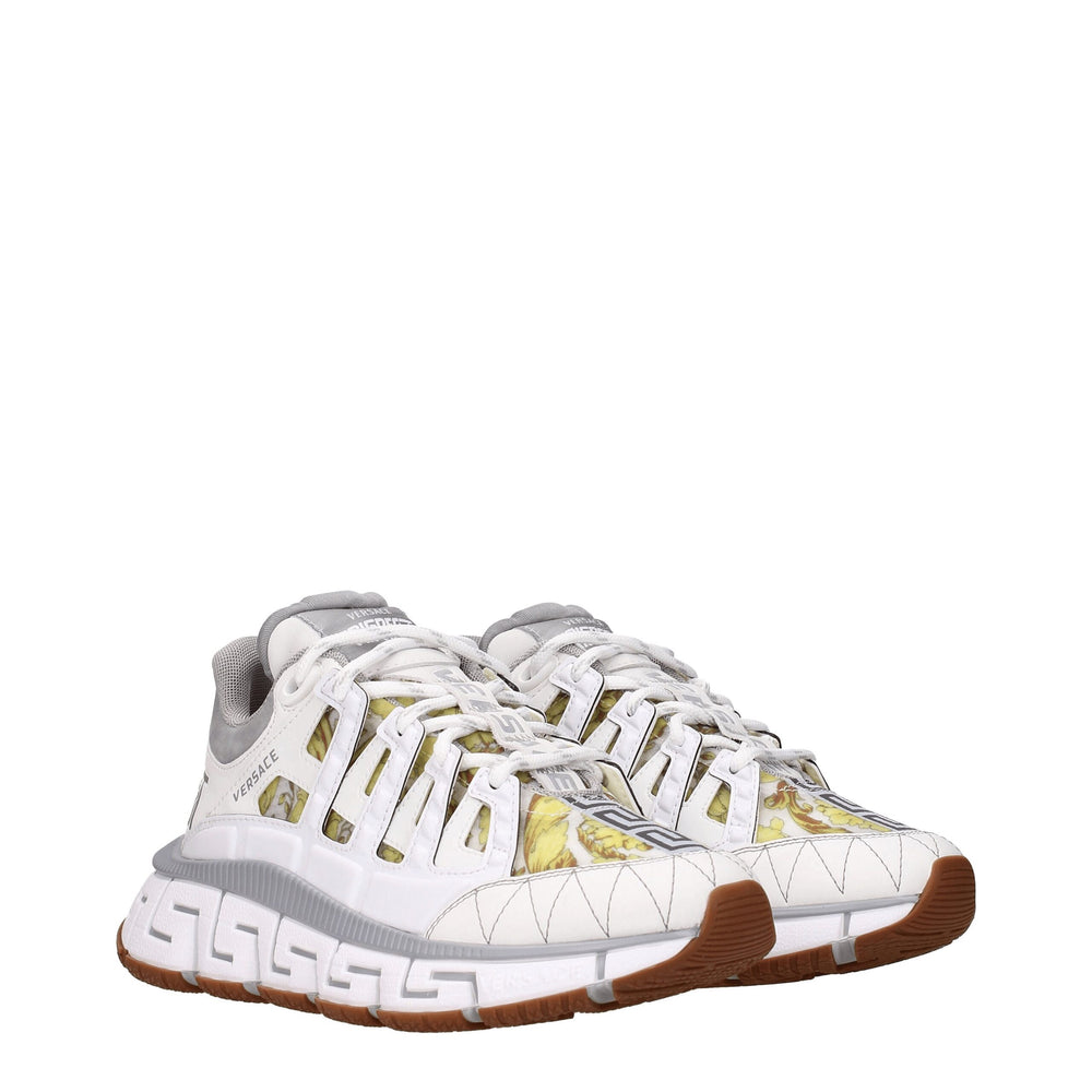 Weißes Leder Sportliche Turnschuhe