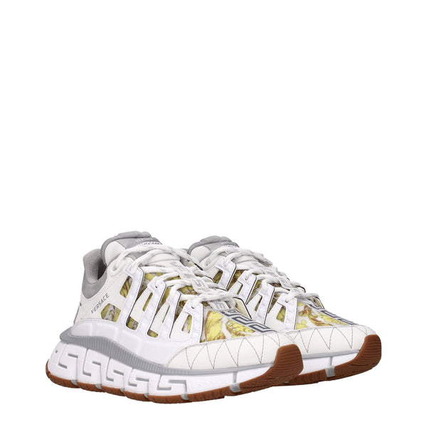 Weißes Leder Sportliche Turnschuhe