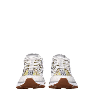 Weißes Leder Sportliche Turnschuhe
