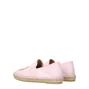 Espadrilles aus rosa Stoff