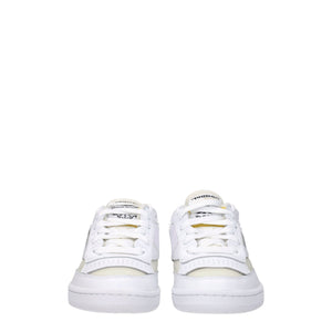 Weiße Stoff-Sneaker mit niedrigem Schaft