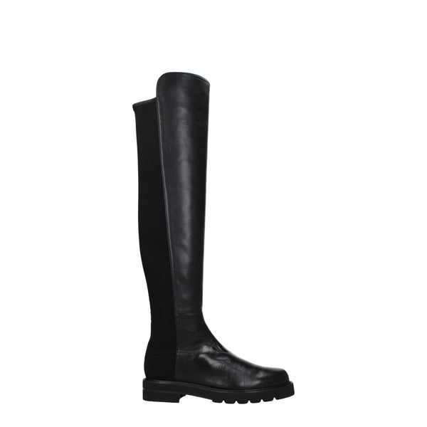 Schwarzes Leder Over The Knee