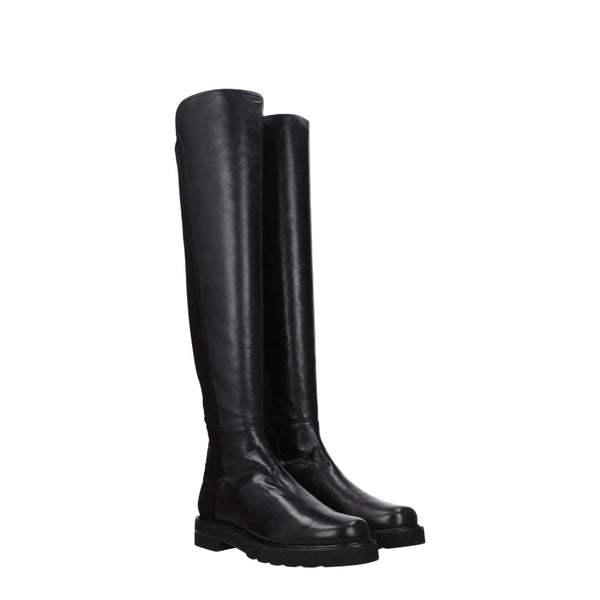 Schwarzes Leder Over The Knee