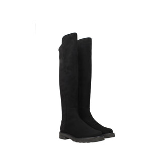 Schwarzes Leder Over The Knee