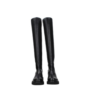 Schwarzes Leder Over The Knee