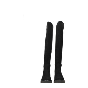 Schwarzes Leder Over The Knee