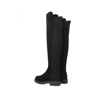 Schwarzes Leder Over The Knee
