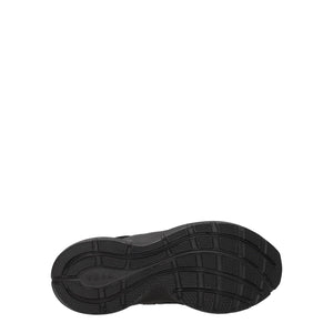 Schwarzer Stoff Sportliche Turnschuhe