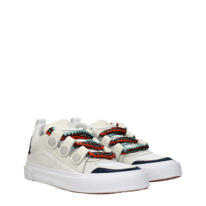 Beigefarbene Leder-Sneaker mit niedrigem Schaft