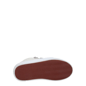 Beigefarbene Leder-Sneaker mit niedrigem Schaft