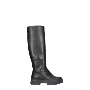 Schwarzes Leder Over The Knee