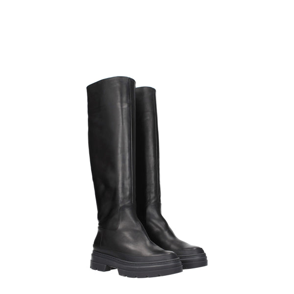 Schwarzes Leder Over The Knee