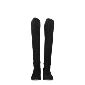 Schwarzes Leder Over The Knee