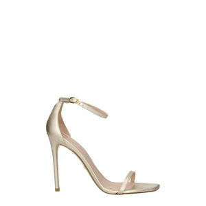 Goldene Leder-Stilettos