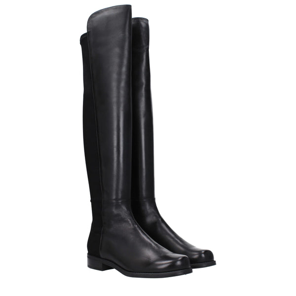 Schwarzes Leder Over The Knee
